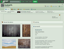Tablet Screenshot of bluebeat76.deviantart.com