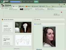 Tablet Screenshot of nitemuse.deviantart.com