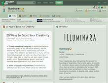 Tablet Screenshot of illuminara.deviantart.com