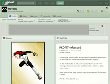 Tablet Screenshot of meverix.deviantart.com