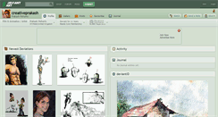 Desktop Screenshot of creativeprakash.deviantart.com