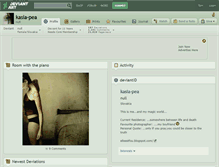 Tablet Screenshot of kasia-pea.deviantart.com