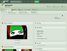 Tablet Screenshot of islamicarts.deviantart.com