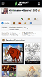 Mobile Screenshot of kimimaro-kitsune1305.deviantart.com