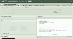 Desktop Screenshot of frost-dragonheart.deviantart.com