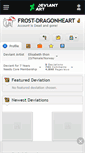 Mobile Screenshot of frost-dragonheart.deviantart.com