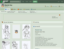 Tablet Screenshot of beanie-guy.deviantart.com