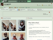 Tablet Screenshot of ironcageskirt.deviantart.com