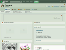 Tablet Screenshot of fansmania.deviantart.com