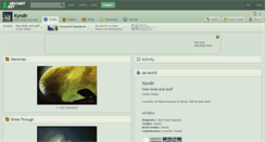 Desktop Screenshot of kyndir.deviantart.com