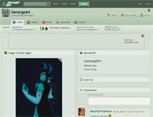 Tablet Screenshot of gamergal64.deviantart.com