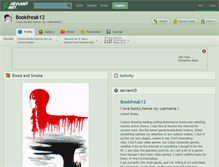 Tablet Screenshot of bookfreak12.deviantart.com