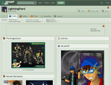 Tablet Screenshot of lightningshard.deviantart.com