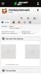 Mobile Screenshot of monkeymeowplz.deviantart.com