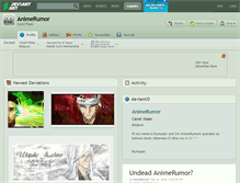 Tablet Screenshot of animerumor.deviantart.com