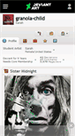 Mobile Screenshot of granola-child.deviantart.com