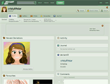 Tablet Screenshot of cristy89star.deviantart.com