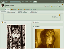 Tablet Screenshot of planedreamer.deviantart.com