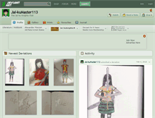 Tablet Screenshot of jai-kumaster113.deviantart.com