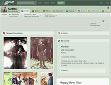 Tablet Screenshot of kurtfan.deviantart.com