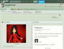 Tablet Screenshot of animeraincloud.deviantart.com