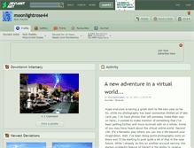 Tablet Screenshot of moonlightrose44.deviantart.com