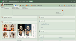 Desktop Screenshot of imaginethelove.deviantart.com