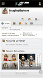 Mobile Screenshot of imaginethelove.deviantart.com