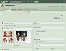 Tablet Screenshot of imaginethelove.deviantart.com