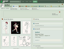 Tablet Screenshot of bellifull.deviantart.com