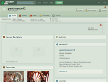 Tablet Screenshot of grantsimpson12.deviantart.com
