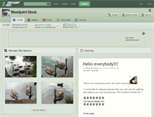 Tablet Screenshot of bloodyart-stock.deviantart.com