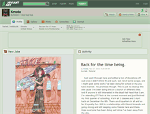 Tablet Screenshot of kmoto.deviantart.com