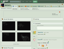 Tablet Screenshot of dashzero.deviantart.com