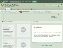Tablet Screenshot of black-rose-red-moon.deviantart.com