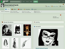 Tablet Screenshot of blood-stained-hands.deviantart.com
