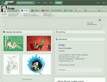 Tablet Screenshot of dedge.deviantart.com