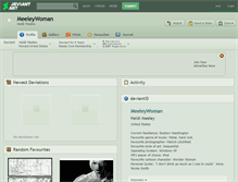 Tablet Screenshot of meeleywoman.deviantart.com