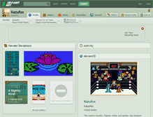 Tablet Screenshot of kazufox.deviantart.com