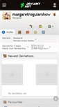 Mobile Screenshot of margaretregularshow.deviantart.com