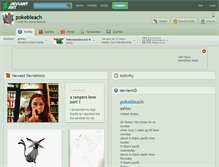 Tablet Screenshot of pokebleach.deviantart.com