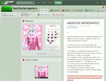 Tablet Screenshot of painttoolsai-spanish.deviantart.com