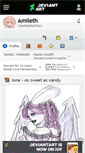 Mobile Screenshot of amileth.deviantart.com