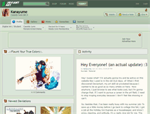 Tablet Screenshot of kanayume.deviantart.com