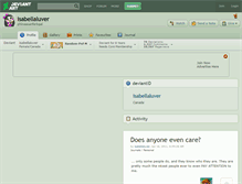 Tablet Screenshot of isabellaluver.deviantart.com