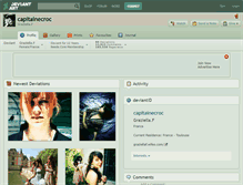 Tablet Screenshot of capitainecroc.deviantart.com