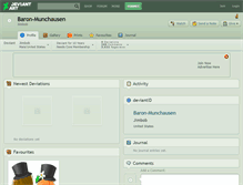 Tablet Screenshot of baron-munchausen.deviantart.com