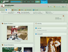Tablet Screenshot of annablooden.deviantart.com