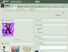 Tablet Screenshot of gigaba.deviantart.com