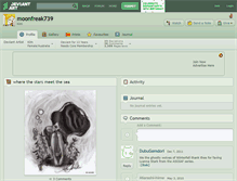 Tablet Screenshot of moonfreak739.deviantart.com